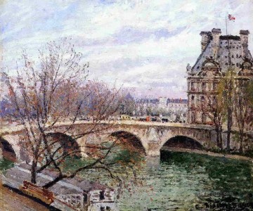 カミーユ・ピサロ Painting - ロワイヤル橋とフロールパビリオン カミーユ・ピサロ